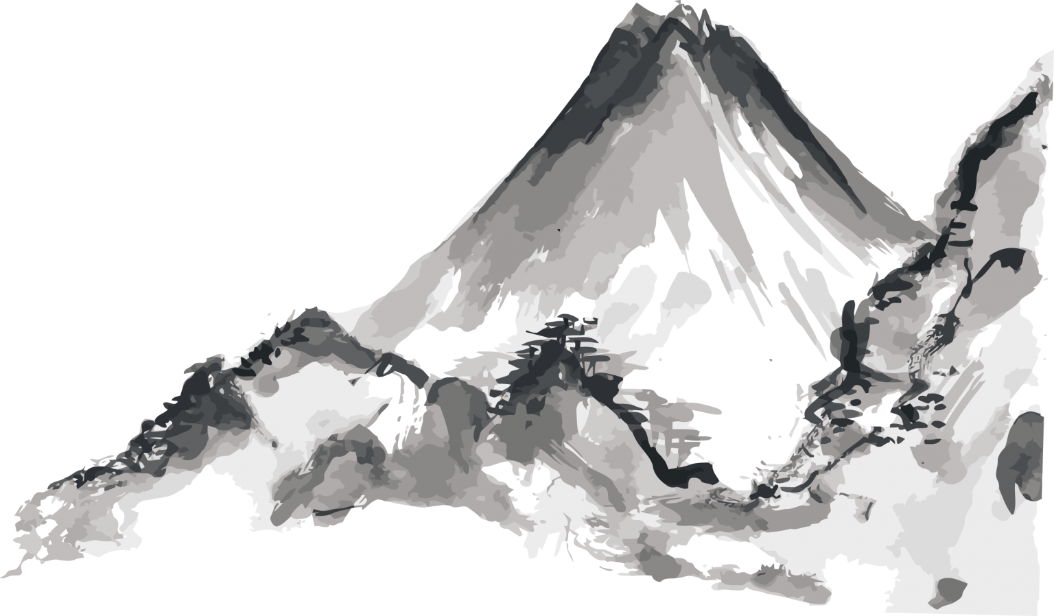Пятнами гори. Горы Японии для фотошопа. Гора Фудзи вектор. Китайские горы на прозрачном фоне. Китайские горы вектор.